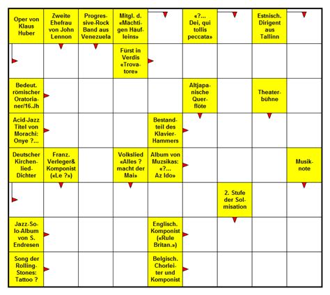 Das neue Musik Kreuzworträtsel Januar 2017 Glarean Magazin