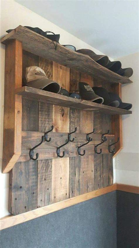 Rustic Coat Rack Diy Pallet Furniture Wooden Pallet Projects Wooden