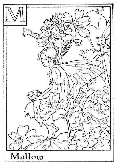 Flower Fairy Coloring Pages Printable
