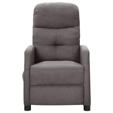 Fauteuil Inclinable Gris Clair Tissu SALALIS SP110133 Cdiscount