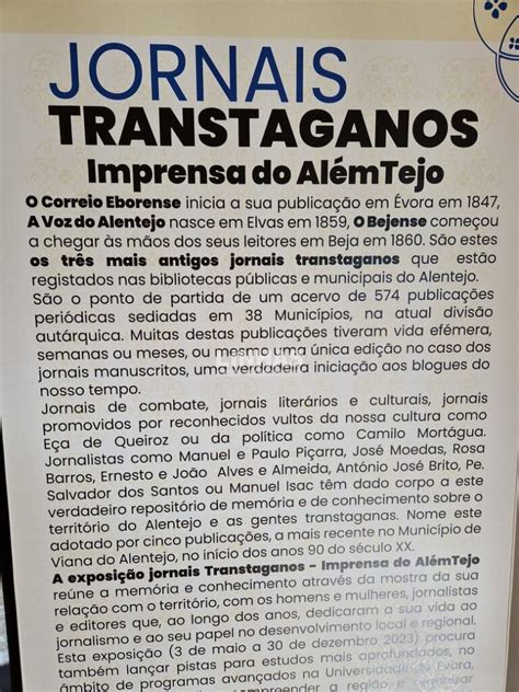 Viana Do Alentejo Exposição De Jornais Antigos Procura Lançar Caminhos