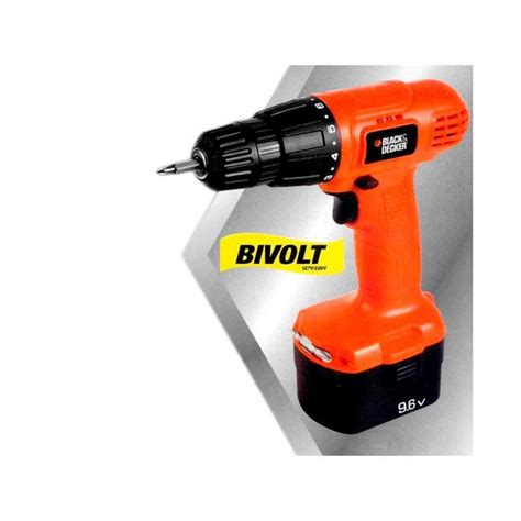 Furadeira E Parafusaderia Eletrica Cd Bivolt Black Decker Black