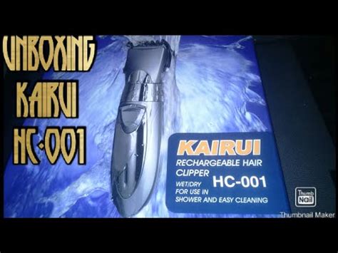 Unboxing KAIRUI HC-001 rechargeable hair clipper - YouTube