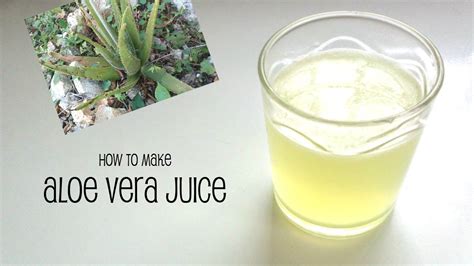 How To Make Aloe Vera Juice For Hair And Skin Care YouTube