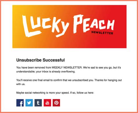 20 Brilliant Unsubscribe Page Examples Ways To Reduce Unsubscribe Rates