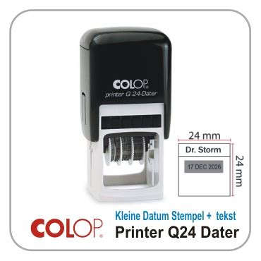 Colop Datum Stempel Q Dater Met Tekst