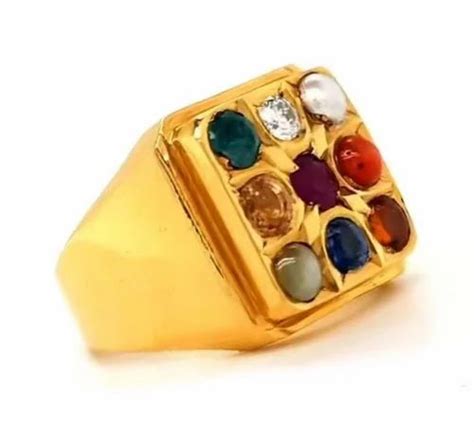 Gemstone Daily Wear Natural Navaratna Stone For Men Women