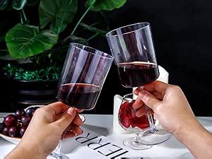 Amazon Ciaell 12 Pack Clear Plastic Wine Glasses 10 Oz Plastic