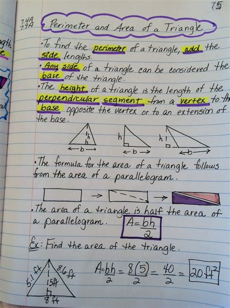 Math Help 7th Grade Geometry