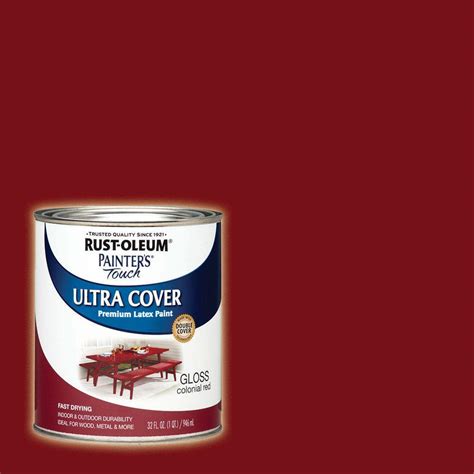 Rust Oleum Painter S Touch 32 Oz Ultra Cover Gloss Apple Red General