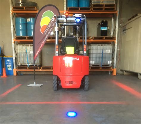 4b Red Danger Zone Area Warning Light Warehouse Pedestrian Workplace