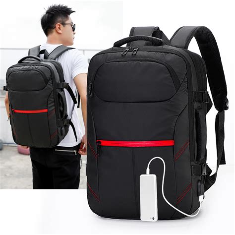 Ripley MOCHILA MULTIFUNCIONAL LAPTOP IMPERMEABLE CON PUERTO USB 39 LITROS