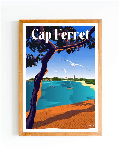 Affiche Cap Ferret Lotza Affiches De Voyage