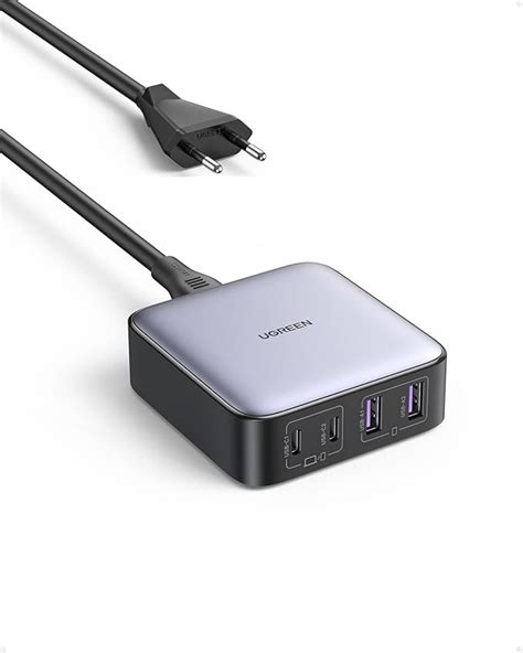 Ugreen Nexode Adowarka W Usb C Gan Usb C Zasilacz Sieciowy Porty