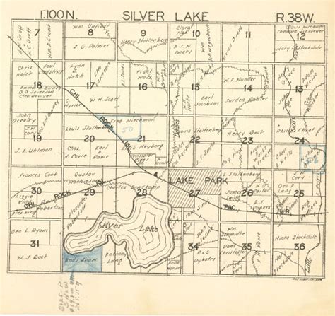 Townships Maps Iagenweb Dickinson County Iowa