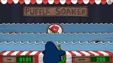 Club Penguin Rewritten Puffle Soaker 100 Tickets Fall Fair YouTube