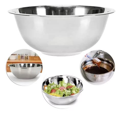 Bacia Bowl Tigela Saladeira Grande De A O Inox Multiuso Cm Mercadolivre