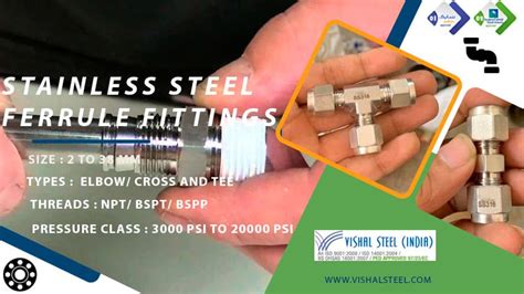 Stainless Steel Ferrule Fittings Manufacturer 304 Doubletwin Ferrule