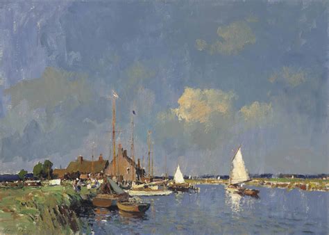 Edward Seago, R.W.S., R.B.A. (1910-1974) , Summer on the Norfolk Broads ...