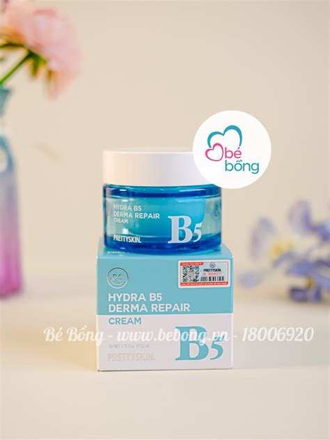 Kem dưỡng Trắng Pretty Skin Hydra B5 Derma Repair Cream 52ml Bé Bồng