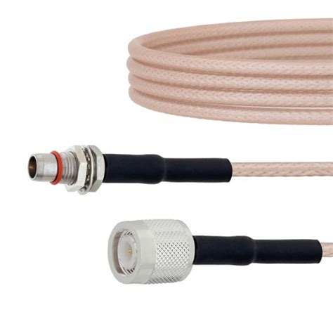 Slide On Bma Plug Bulkhead To Tnc Male Cable Rg Coax In Inch