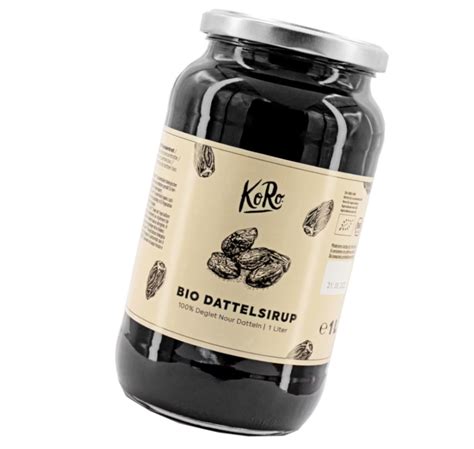 Bio Dattelsirup Liter Manhu Nudelfabrik