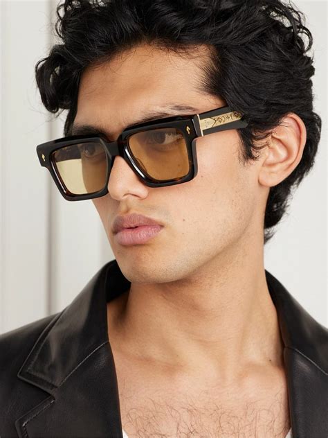 Jacques Marie Mage Umit Benan Square Frame Tortoiseshell Acetate Sunglasses Jacques Marie Mage