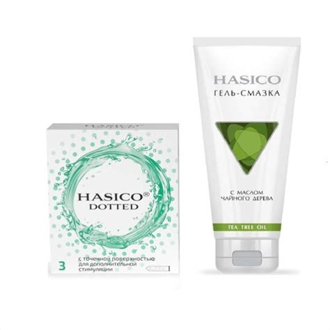 Набор из 2х средств HASICO: ПРЕЗЕРВАТИВЫ HASICO С ТОЧКАМИ N3+ ГЕЛЬ ...