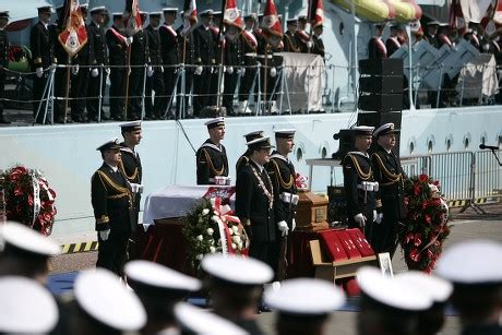 navy officers attend funeral ceremonies head editorial stock photo