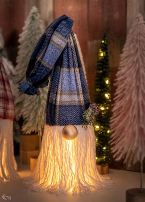 How To Make Beautiful Lighted Mop Gnomes With Dollar Tree Materials