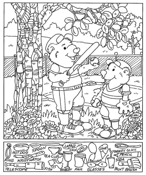 Hidden Pictures Worksheets For Kids 101 Activity