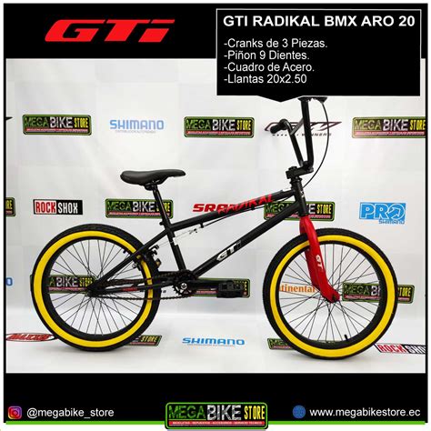 Bicicleta ONTRAIL NEMESIS BMX Aro 20 Para Freestyle Con Cranks Piezas