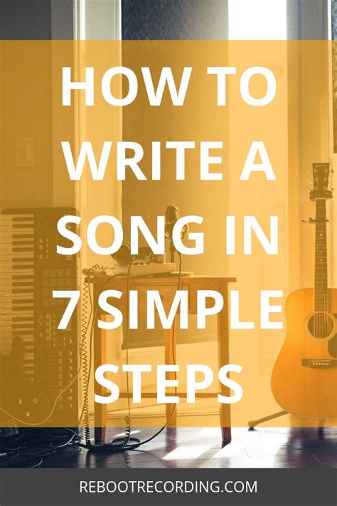 How To Write A Song In Simple Steps Writing Songs Inspiration