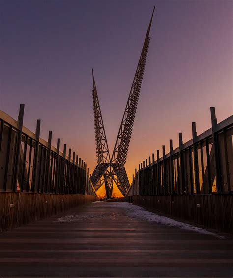 The Skydance Bridge At Scissortail Park Downtown Oklahoma City