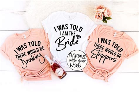 Bachelorette Party Shirts I Was Told There Would Be Drinking Etsy