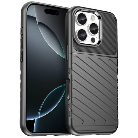 Flexi Thunder Shockproof Case For Apple Iphone Pro Black