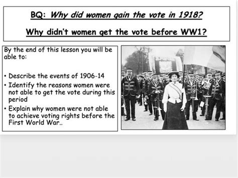 Women's suffrage in Britain - 3. Why didn’t women get the vote before ...