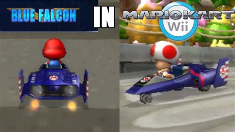 Blue Falcon In Mario Kart Wii Youtube