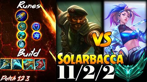 Solarbacca Gangplank Vs Akali Top Season 12 Platinum Youtube