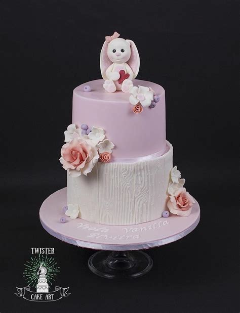 Christening Cake Decorated Cake By Twister Cake Art Cakesdecor