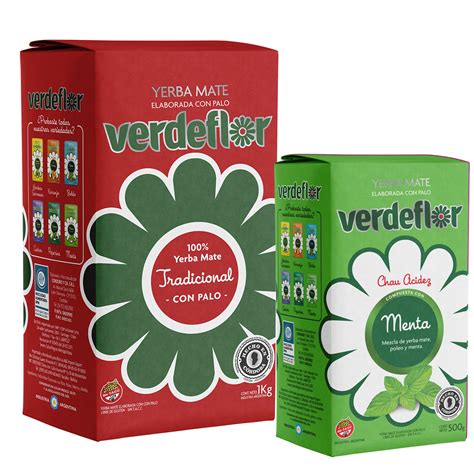 Yerba Mate Blend Verdeflor Tradicional Kg Menta G Tienda