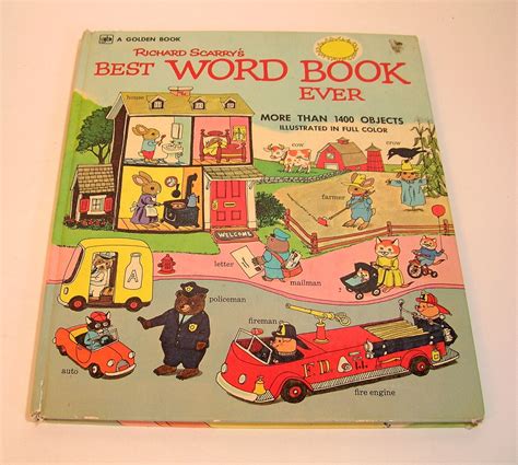 Richard Scarrys Best Word Book Ever Vintage Childrens