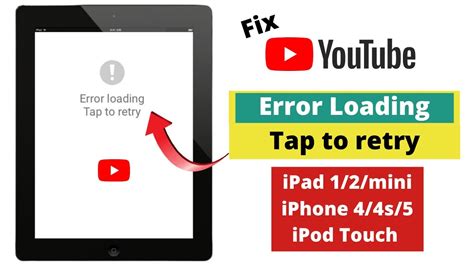 Error Loading Tap To Retry With YouTube App On Old IOS Devices Fix Old