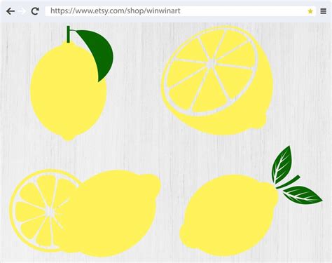 Lemons Svg Lemon Svg Lemon Tree Svg Fruit Svg Lemons Cut File Etsy