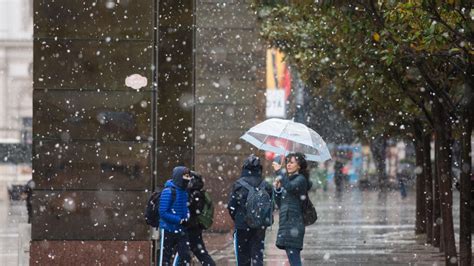 Nieve En Zaragoza No He Visto Nevar Nunca Parece Europa Del Norte