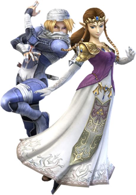 Zelda And Sheik Zelda Sheik Super Smash Bros Zelda And Sheik Clipart