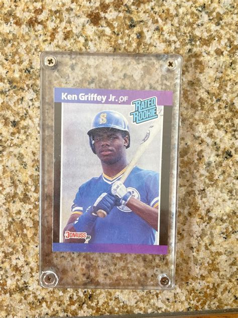 1988 DONRUSS 89 KEN GRIFFEY JR RATED ROOKIE ERROR BASEBALL CARD NO DOT