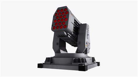 Missile Turret 3d Model Turbosquid 2016647