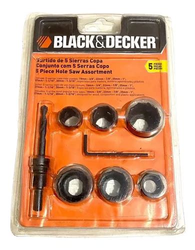 Sierra Mecha Copa Black Decker 71 119a Kit 5pz 19 A 30mm Envío gratis