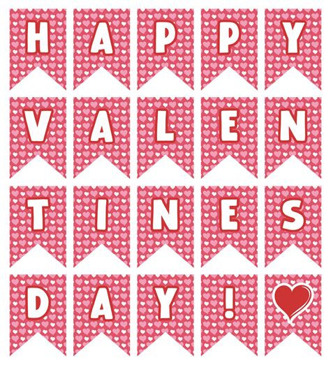 Valentines Banner Templates 10 Free Pdf Printables Printablee